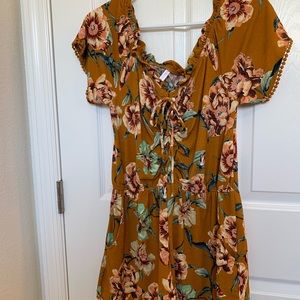 Yellow Floral Romper